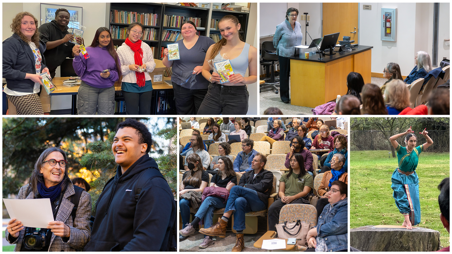 A colage of academic photos