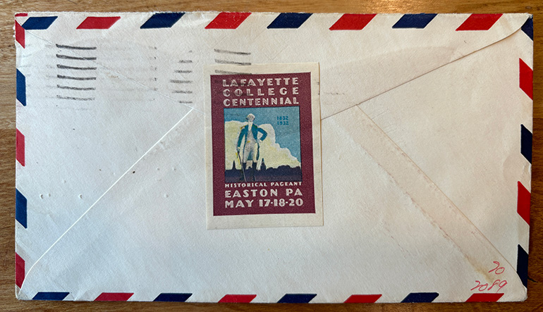 Photo of Lafayette College Centennial Stamp