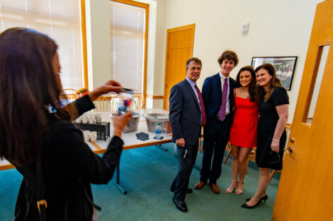 someone takes a photo of Nicole Hurd and her family