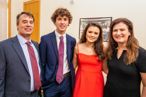 Nicole Hurd with husband and children