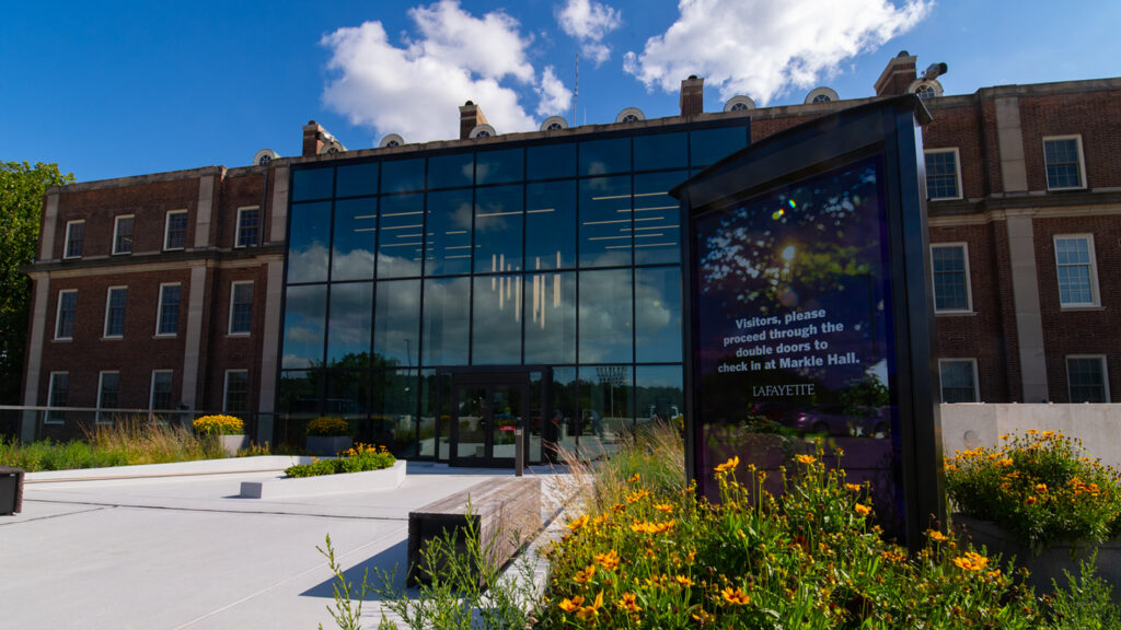 Picture the Hugel Welcome Center at Lafayette College